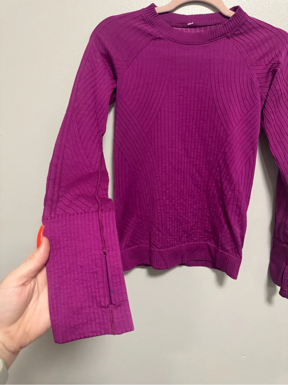 Lululemon Rest Less Pullover Long Sleeve Deep Fuchsia